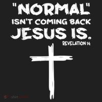 Normal Isnt Coming Back Jesus Is Golf Towel thumb 3