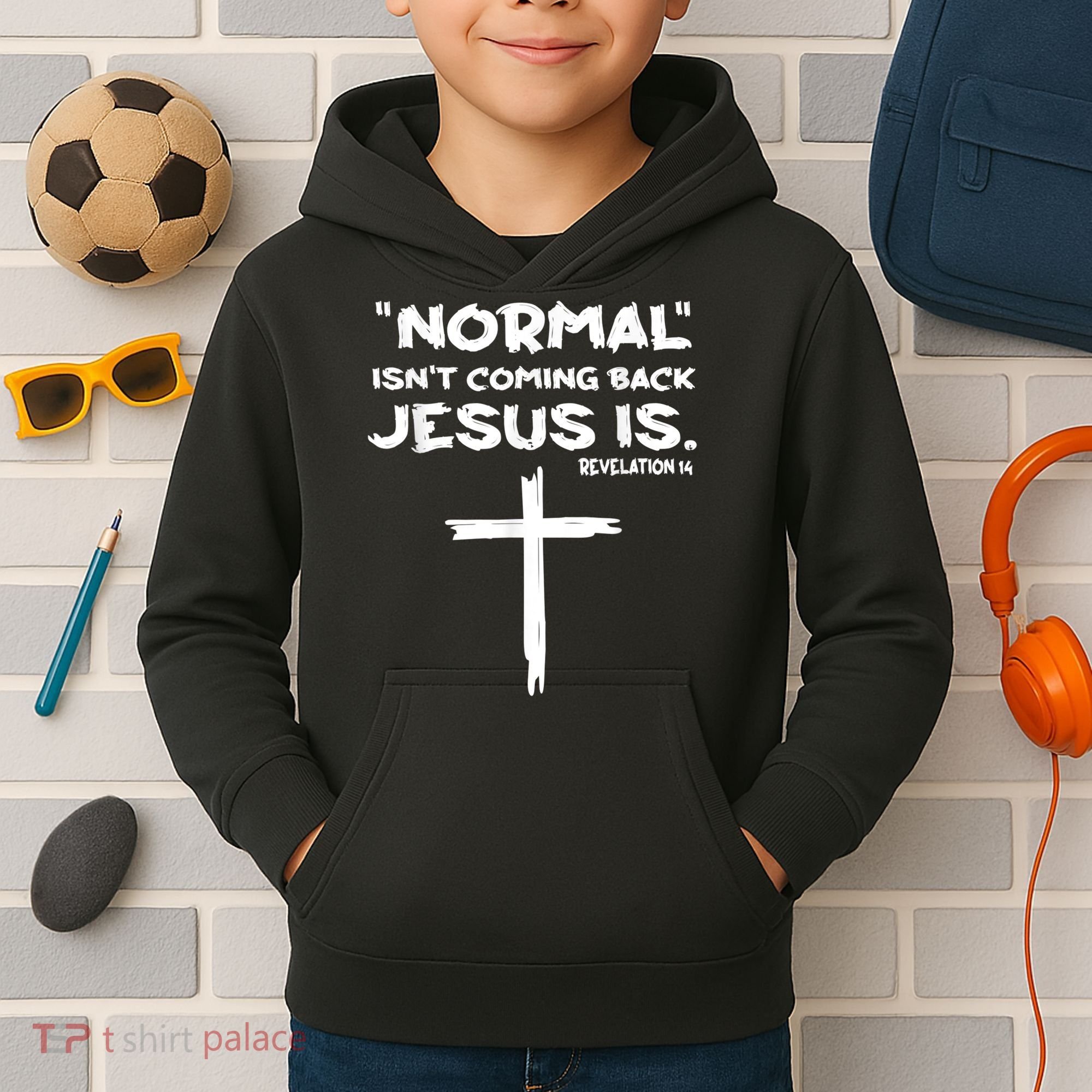Normal Isnt Coming Back Jesus Is Kids Hoodie