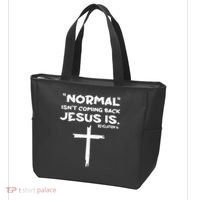 Normal Isnt Coming Back Jesus Is Tote Bag thumb 3