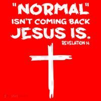 Normal Isnt Coming Back Jesus Is Santa Hat thumb 1