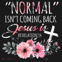 Normal Isnt Coming Back But Jesus Is Revelation 14 Flower Women's Hoodie thumb 2