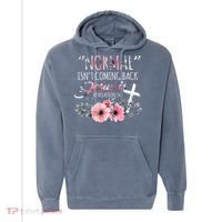Normal Isnt Coming Back But Jesus Is Revelation 14 Flower Comfort Colors Garment-Dyed Hooded Sweatshirt thumb 0