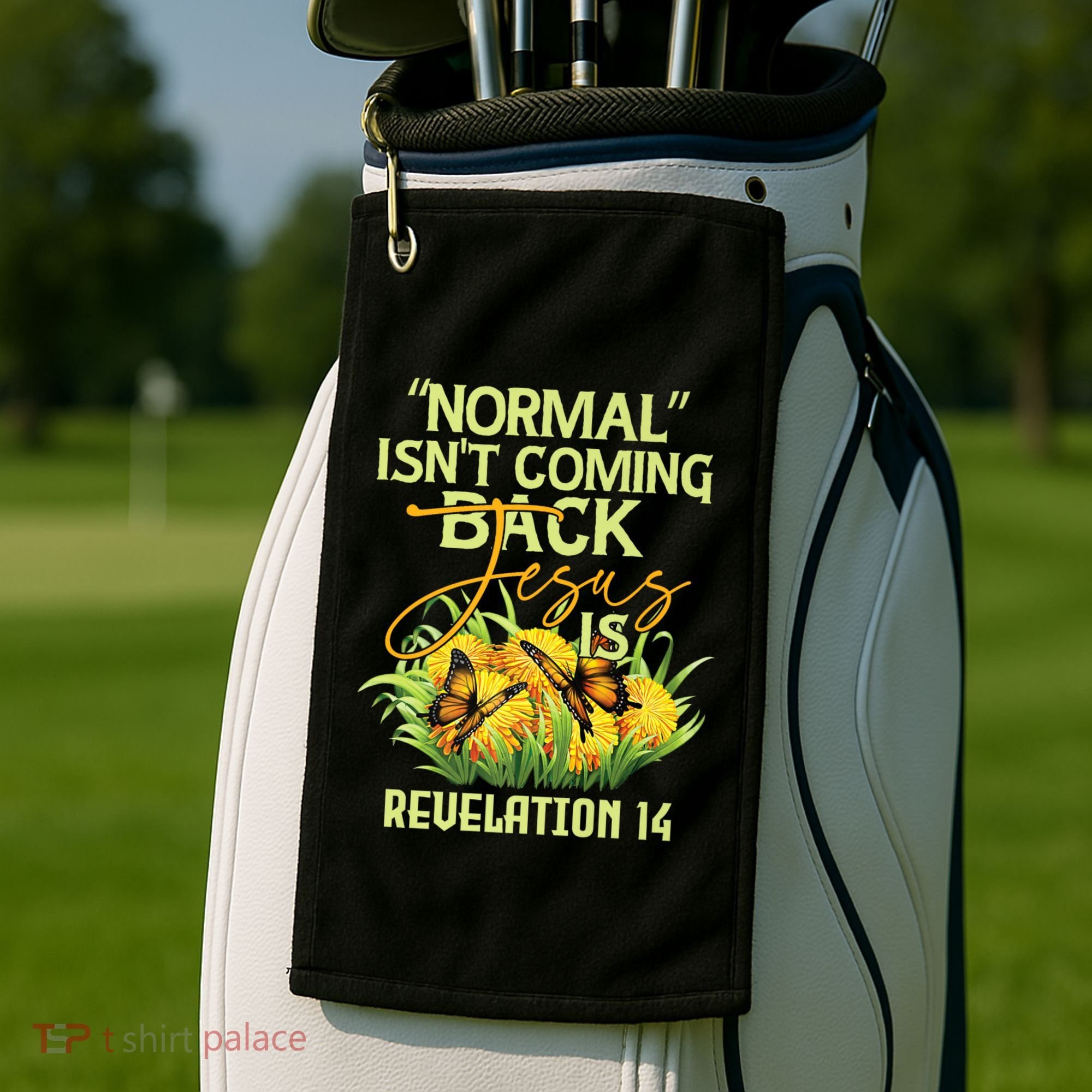 Normal Isnt Coming Back Jesus Is Golf Towel