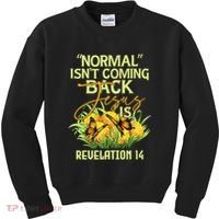 Normal Isnt Coming Back Jesus Is Kids Sweatshirt thumb 0