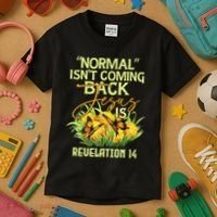 Normal Isnt Coming Back Jesus Is Kids T-Shirt thumb 3
