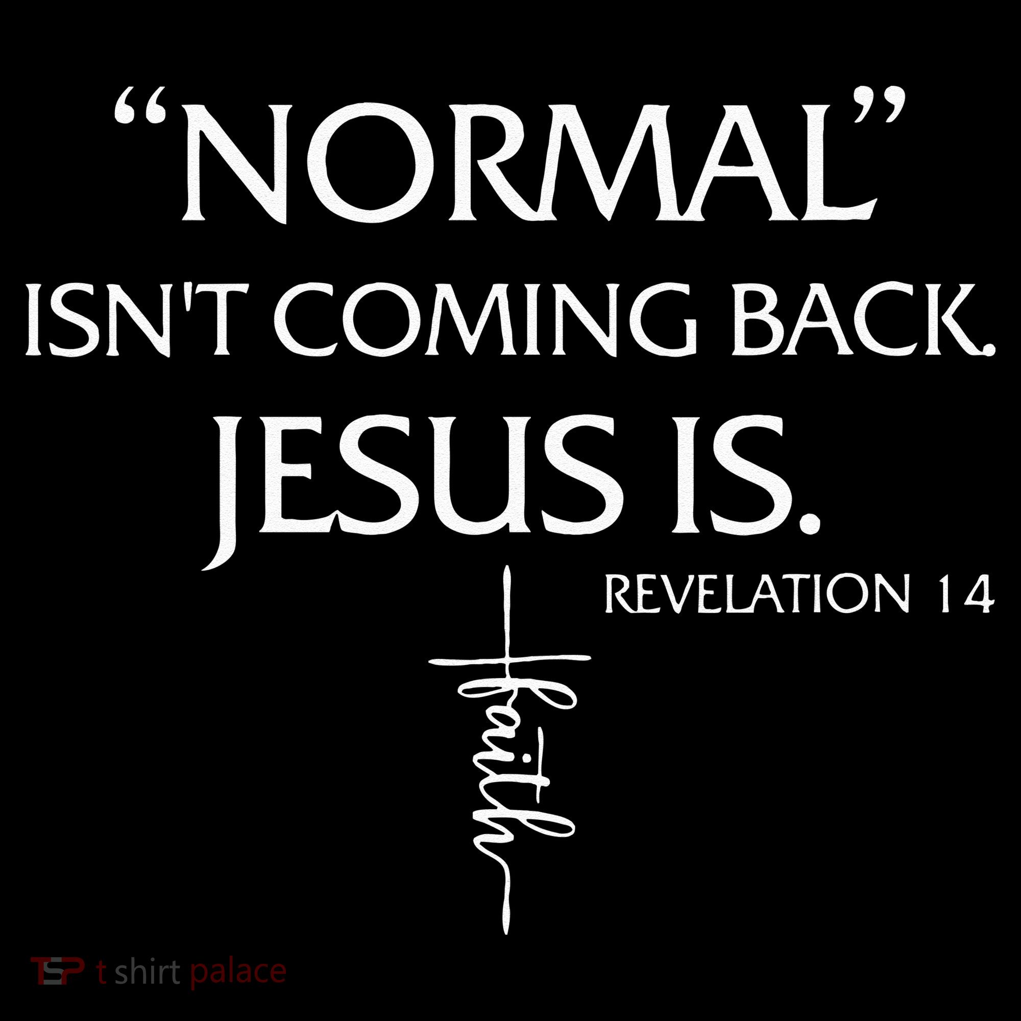Normal Isnt Coming Back Jesus Is Revelation Faith Women's Hoodie