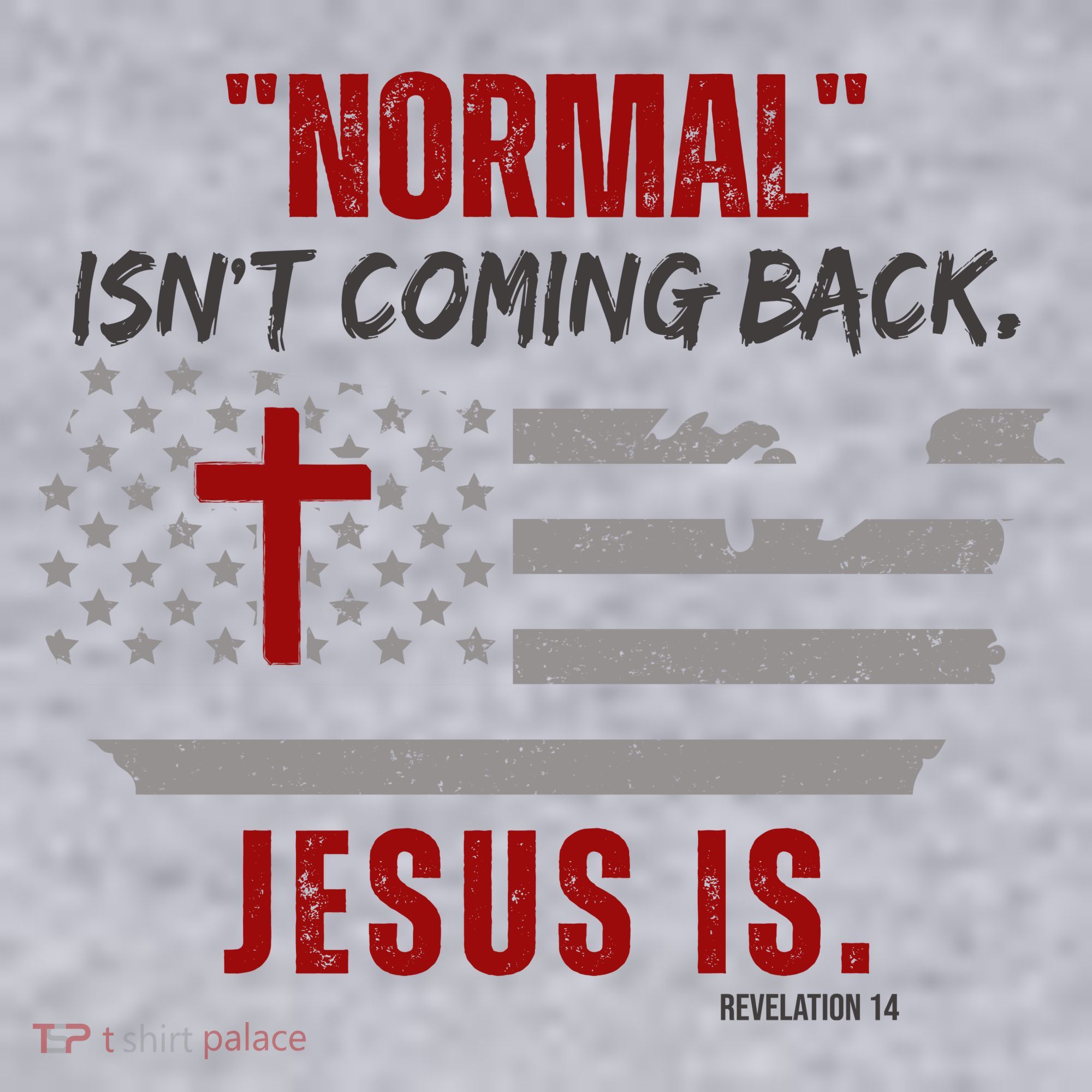 Normal Isnt Coming Back Jesus Is American Flag Cross Women's Sweatshirt