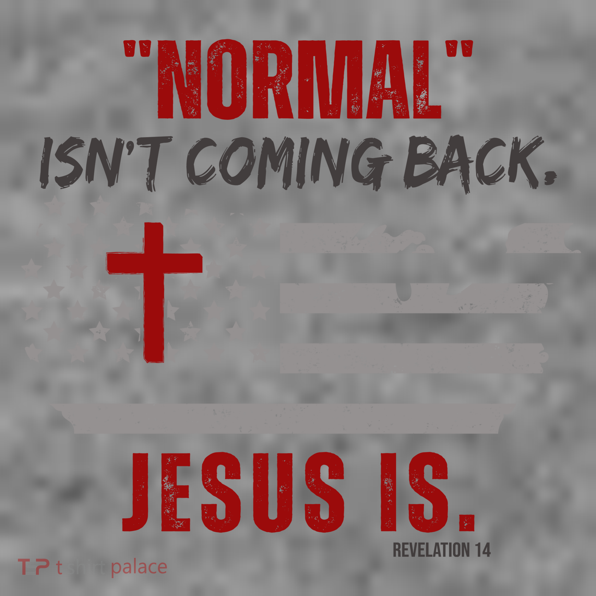 Normal Isnt Coming Back Jesus Is American Flag Cross Toddler Hoodie