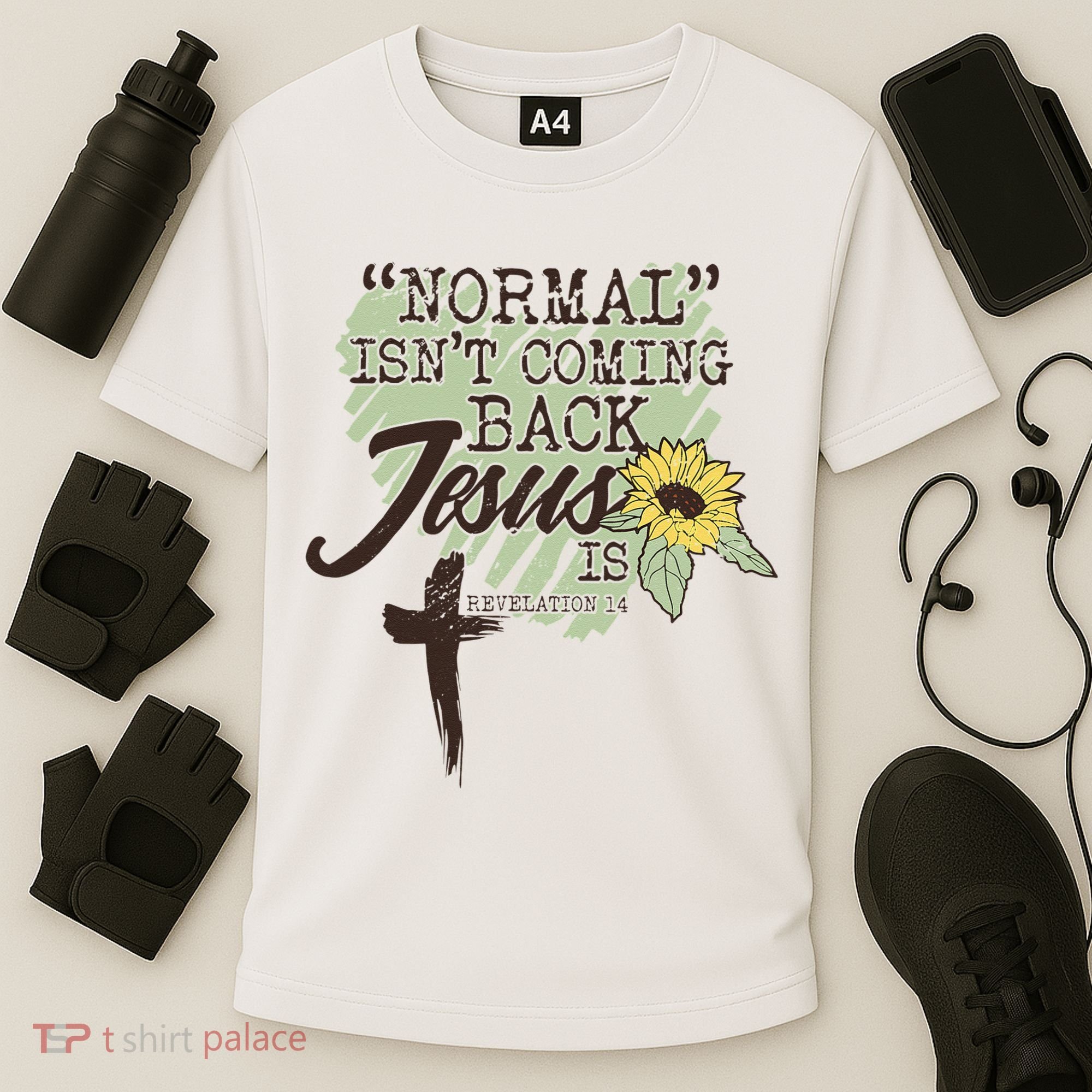 Normal Isnt Coming Back Jesus Is Cooling Performance Crew T-Shirt