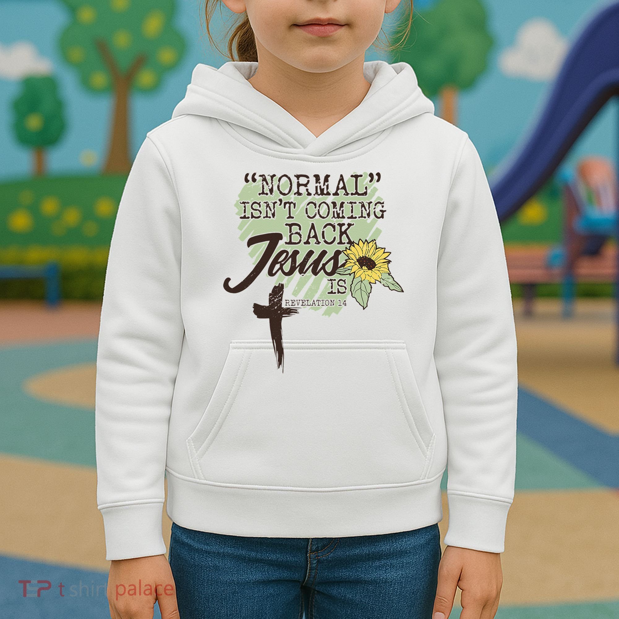 Normal Isnt Coming Back Jesus Is Kids Hoodie