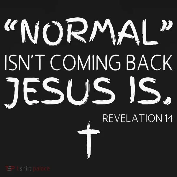 Normal Isnt Coming Back Jesus Is Bucket Hat