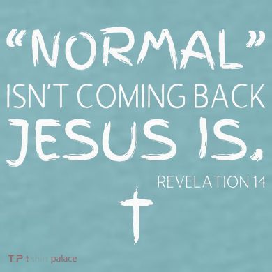 Normal Isnt Coming Back Jesus Is Sueded Cloud Jersey T-Shirt