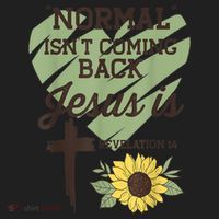 Normal Isnt Coming Back Jesus Is Christian Women's Sweatshirt thumb 2