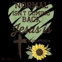 Normal Isnt Coming Back Jesus Is Christian Coaster thumb 2
