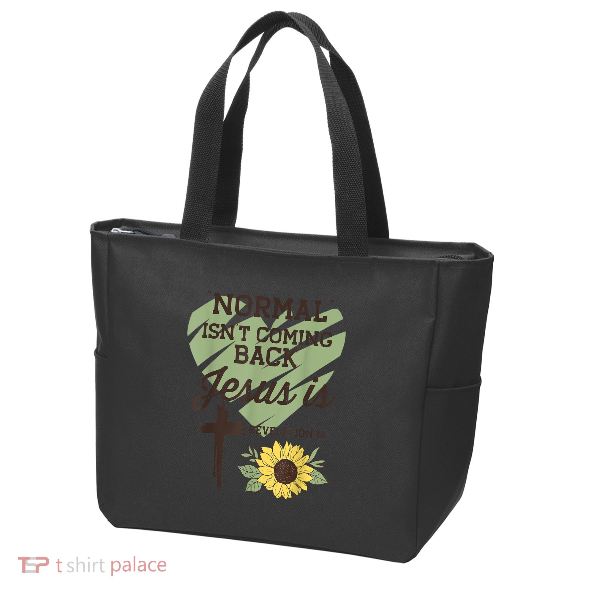 Normal Isnt Coming Back Jesus Is Christian Tote Bag