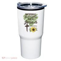 Normal Isnt Coming Back Jesus Is Christian Tumbler thumb 0