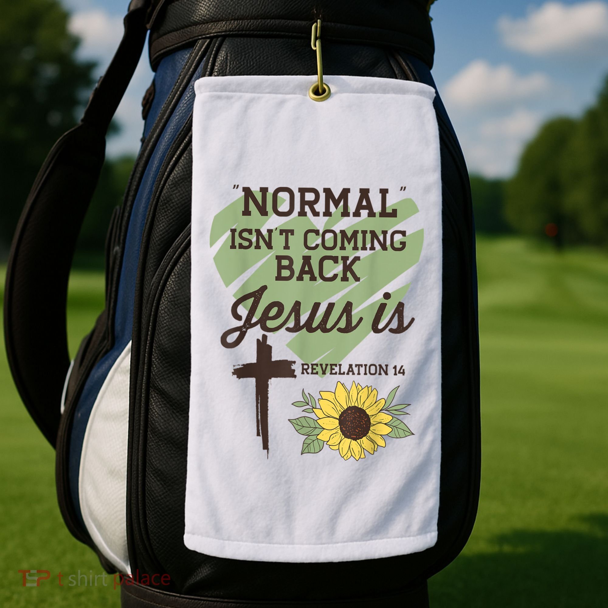 Normal Isnt Coming Back Jesus Is Christian Golf Towel