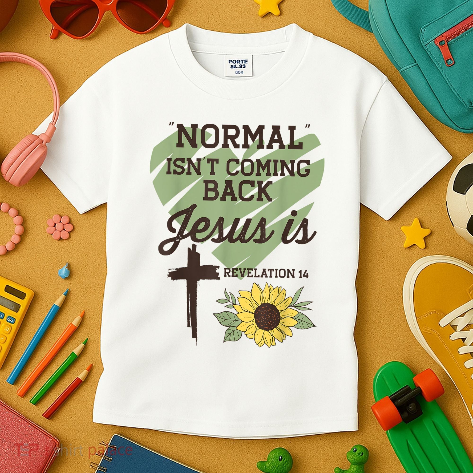 Normal Isnt Coming Back Jesus Is Christian Kids T-Shirt