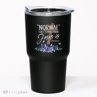 Normal Isnt Coming Back But Jesus Is Revelation 14 Flower Tumbler thumb 0
