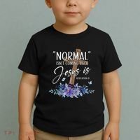 Normal Isnt Coming Back But Jesus Is Revelation 14 Flower Toddler T-Shirt thumb 2