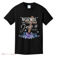 Normal Isnt Coming Back But Jesus Is Revelation 14 Flower Kids T-Shirt thumb 0
