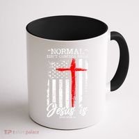 Normal Isn't Coming Back But Jesus Is Revelation 14  Coffee Mug thumb 1
