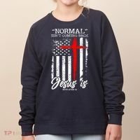 Normal Isn't Coming Back But Jesus Is Revelation 14  Women's Sweatshirt thumb 0