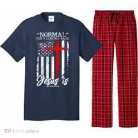 Normal Isn't Coming Back But Jesus Is Revelation 14  Pajama Set thumb 0