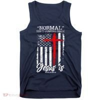 Normal Isn't Coming Back But Jesus Is Revelation 14  Tank Top thumb 0