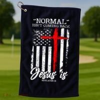 Normal Isn't Coming Back But Jesus Is Revelation 14  Golf Towel thumb 1