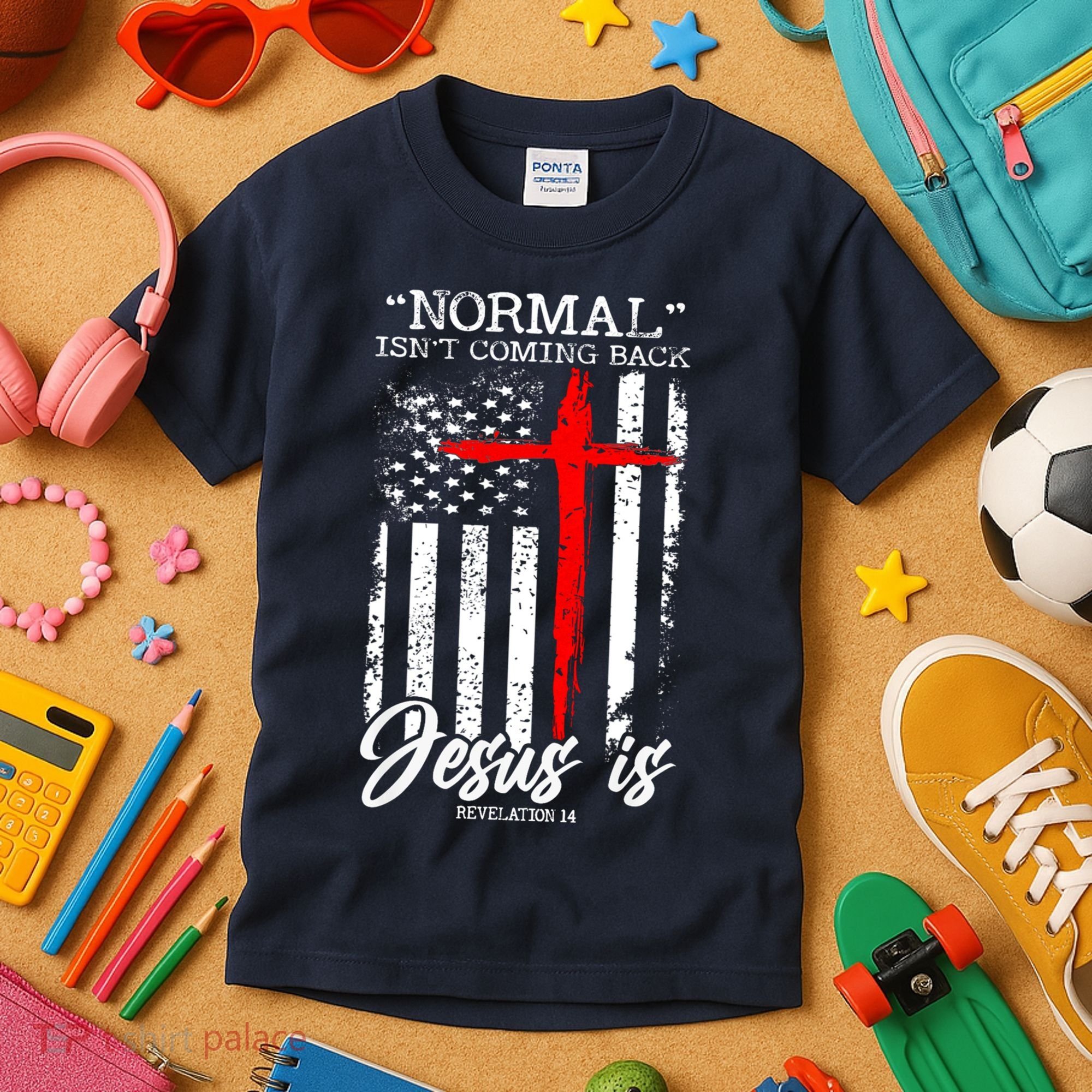 Normal Isn't Coming Back But Jesus Is Revelation 14  Kids T-Shirt
