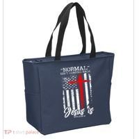 Normal Isn't Coming Back But Jesus Is Revelation 14  Tote Bag thumb 2