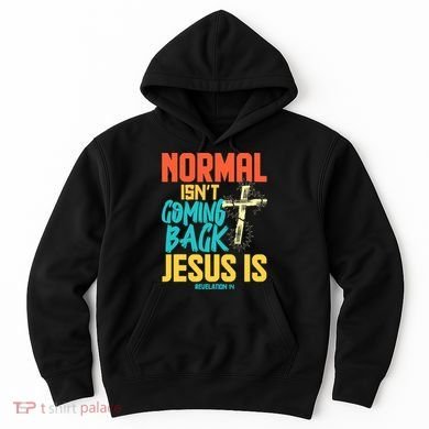 Normal Isnt Coming Back Jesus Funny Hoodie
