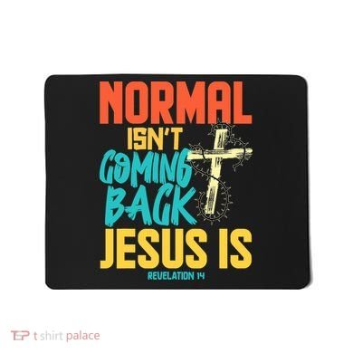 Normal Isnt Coming Back Jesus Funny Mousepad