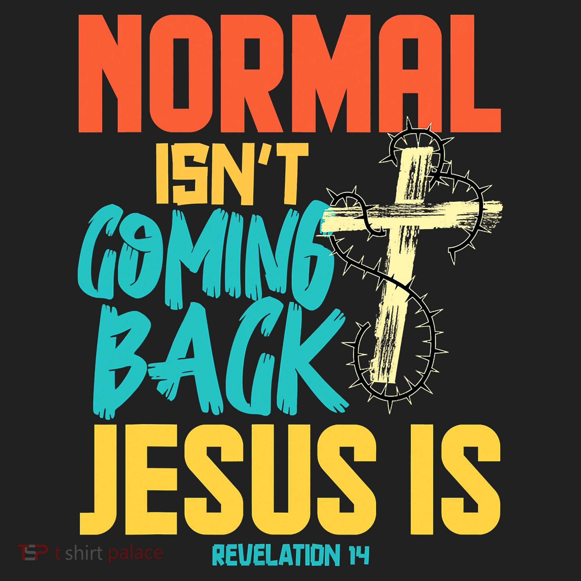 Normal Isnt Coming Back Jesus Funny Golf Towel