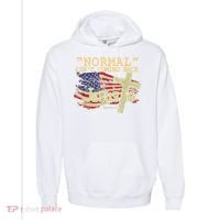 Normal Isn't Coming Back Jesus Is Revelation 14 Christian Comfort Colors Garment-Dyed Hooded Sweatshirt thumb 0