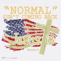 Normal Isn't Coming Back Jesus Is Revelation 14 Christian Comfort Colors Garment-Dyed Hooded Sweatshirt thumb 2