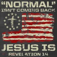Normal IsnT Coming Back Jesus Is Christian American Flag Women's Hoodie thumb 2