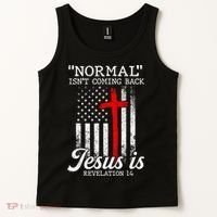 Normal Isn't Coming Back But Jesus Is Revelation Women Tank Top thumb 2