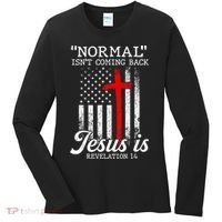 Normal Isn't Coming Back But Jesus Is Revelation Women Women's Long Sleeve Shirt thumb 0