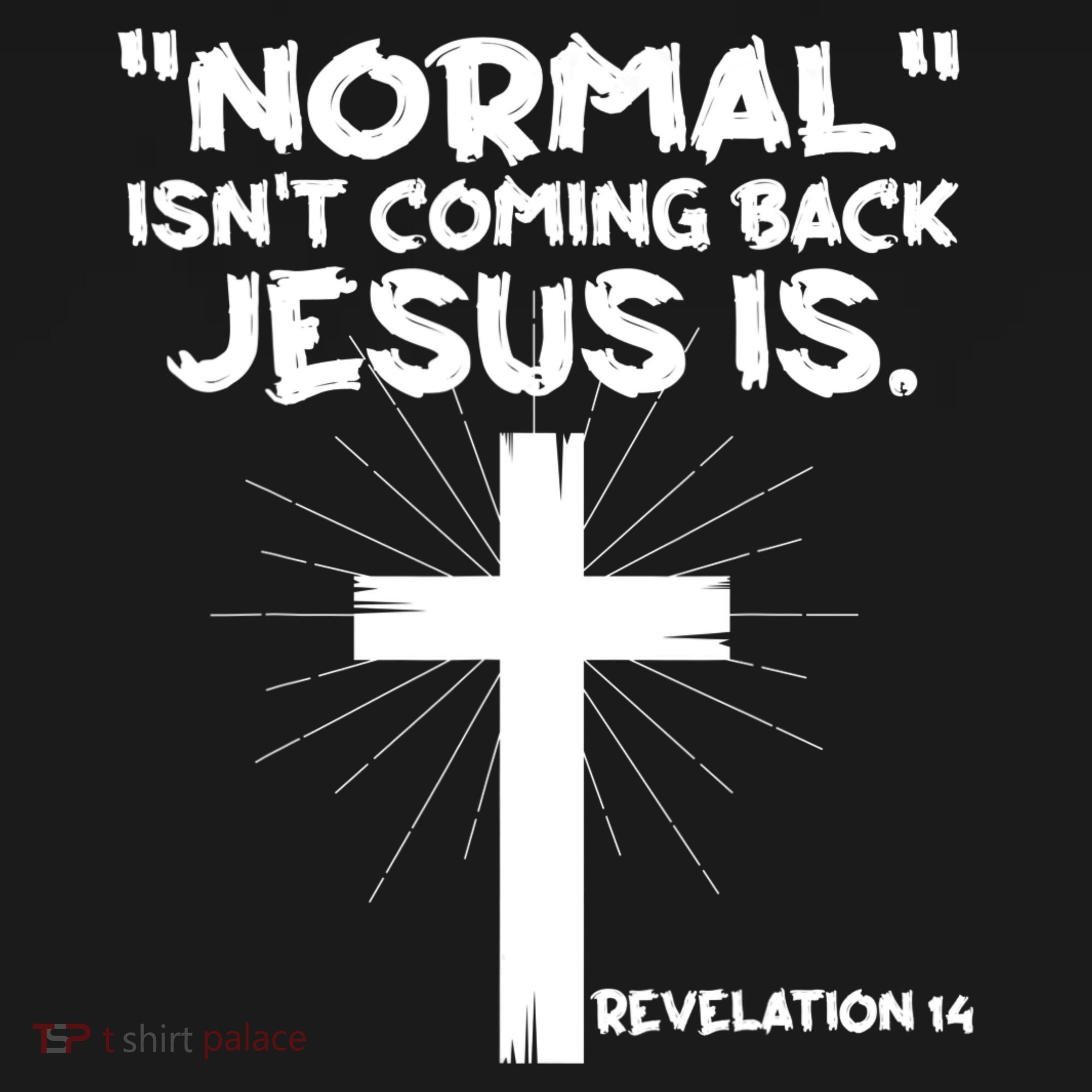 Normal Isn't Coming Back Jesus Is Christian Jesus Cross T-Shirt