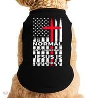 Norman Isnt Coming Back Jesus Is Revelation 14 Christ Christianity Doggie Tank thumb 0