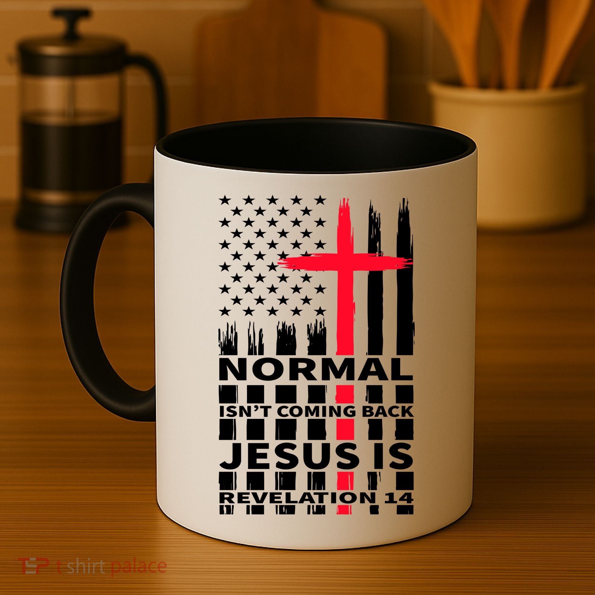 Norman Isnt Coming Back Jesus Is Revelation 14 Christ Christianity Coffee Mug