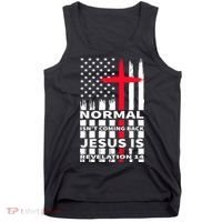 Norman Isnt Coming Back Jesus Is Revelation 14 Christ Christianity Tank Top thumb 0