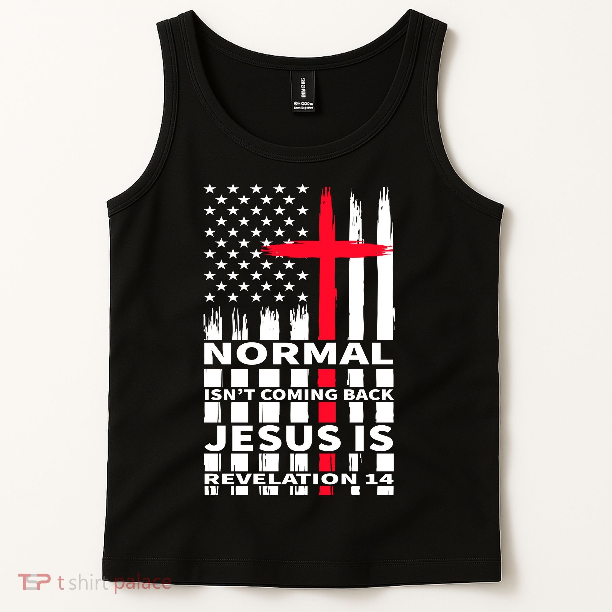 Norman Isnt Coming Back Jesus Is Revelation 14 Christ Christianity Tank Top