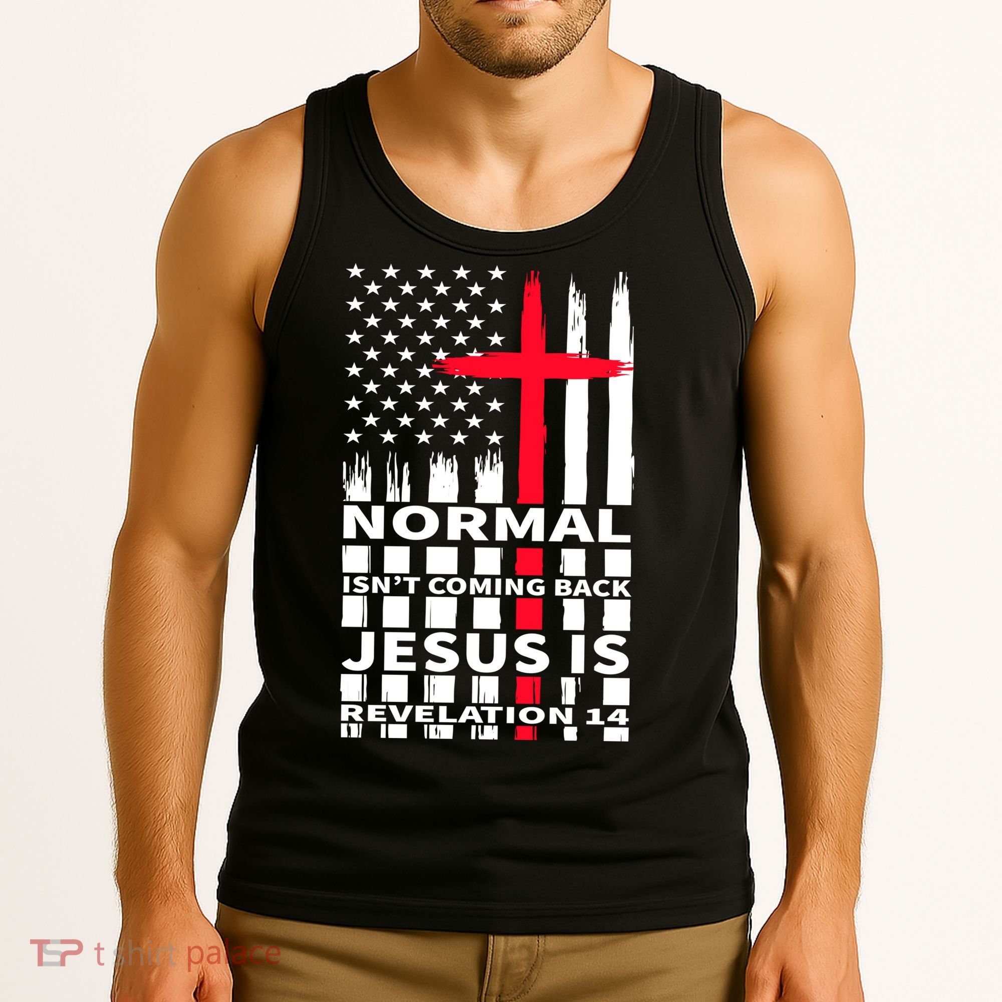 Norman Isnt Coming Back Jesus Is Revelation 14 Christ Christianity Tank Top