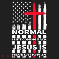 Norman Isnt Coming Back Jesus Is Revelation 14 Christ Christianity Golf Towel thumb 3