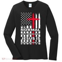 Norman Isnt Coming Back Jesus Is Revelation 14 Christ Christianity Women's Long Sleeve Shirt thumb 0