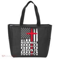 Norman Isnt Coming Back Jesus Is Revelation 14 Christ Christianity Tote Bag thumb 0