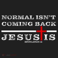 Normal Isn't Coming Back But Jesus Is Revelation 14 Women's Sweatshirt thumb 2